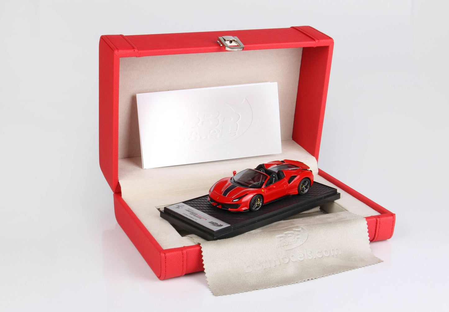 BBR 1/43 Ferrari 488 Pista Spider - Red Corsa - Padua Exhibition Exclusive -2 Pieces Produced Only