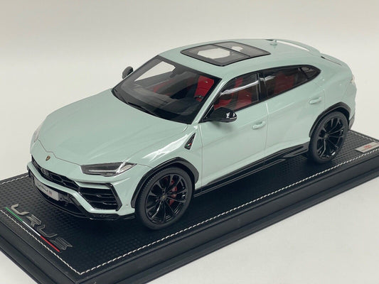 MR Collection 1/18 Lamborghini Urus Ice White Red Interior