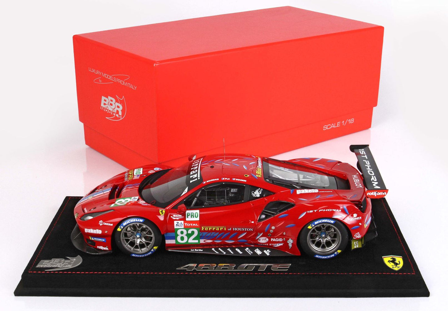 BBR 1/18 Ferrari 488 LM GTE PRO Team RISI 24H Le Mans 2020 limited 172pcs
