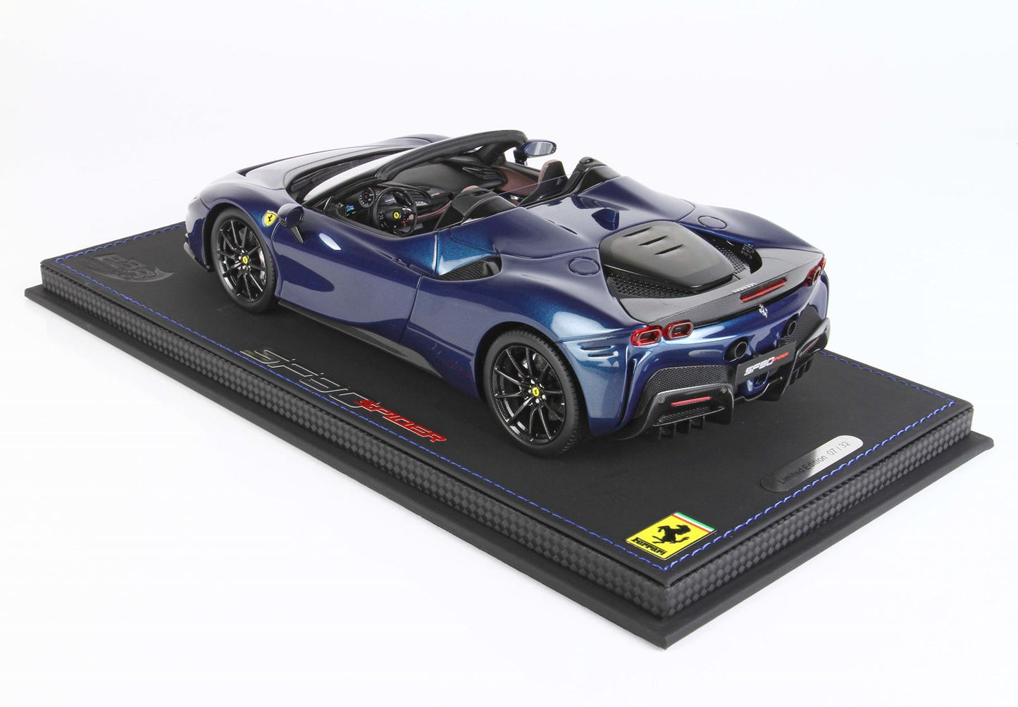 BBR 1/18 Ferrari SF90 Spider PACK FIORANO Abu Dhabi Blue- 32pcs limited - P18198ST