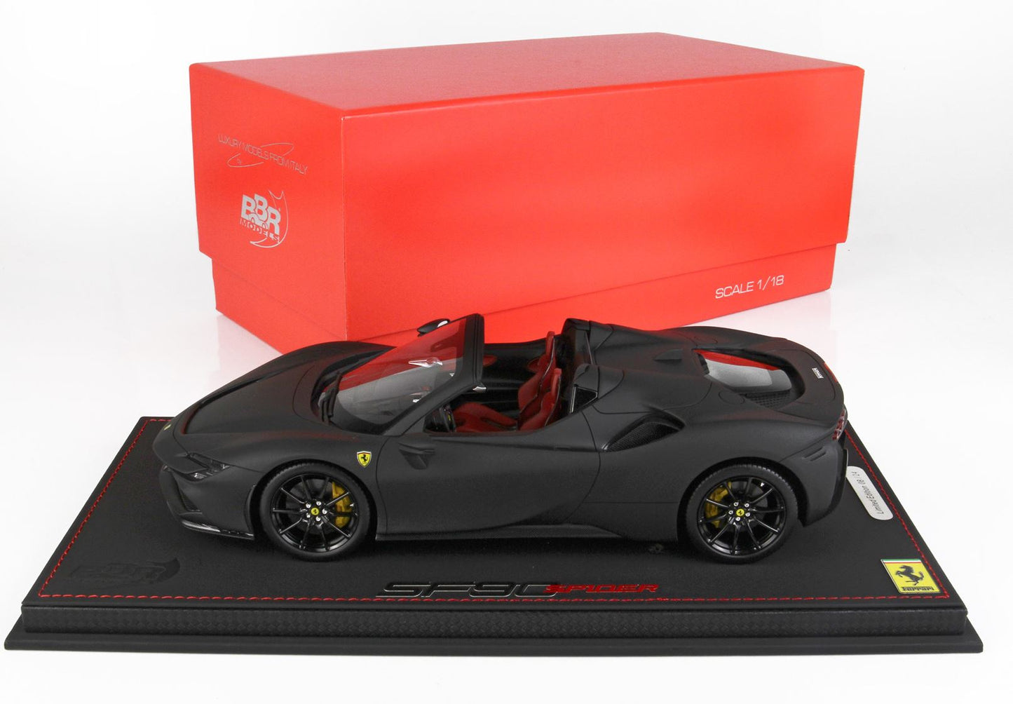 Ferrari SF90 Spider Matt Black -- Limited Edition - 24pcs
