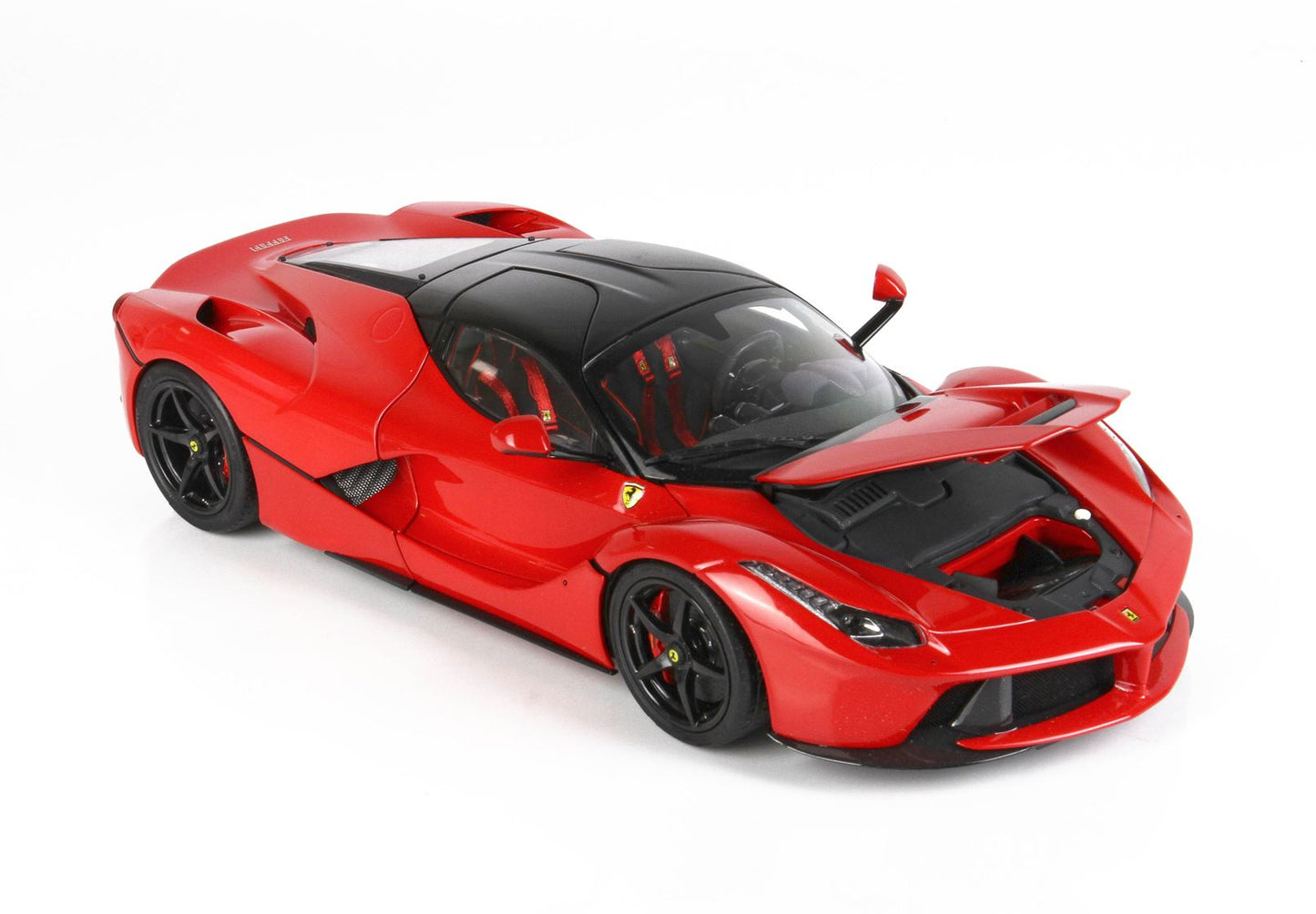 BBR 1/18 Ferrari LaFerrari DIE CAST Red Corsa 322 - 5 POINTS SAFETY BELT