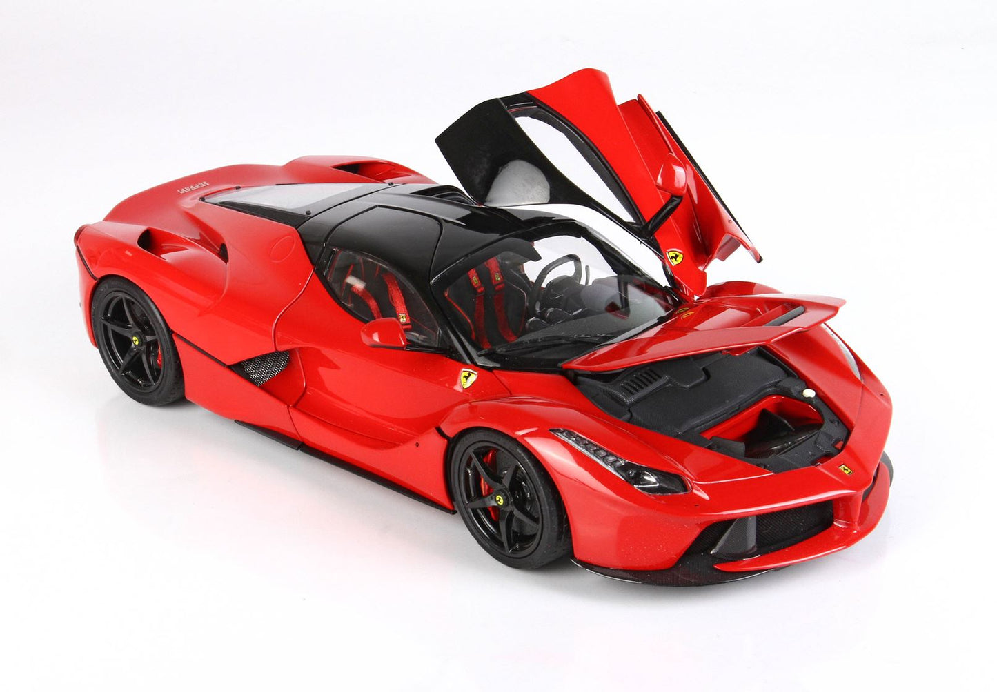 BBR 1/18 Ferrari LaFerrari DIE CAST Red Corsa 322 - 5 POINTS SAFETY BELT