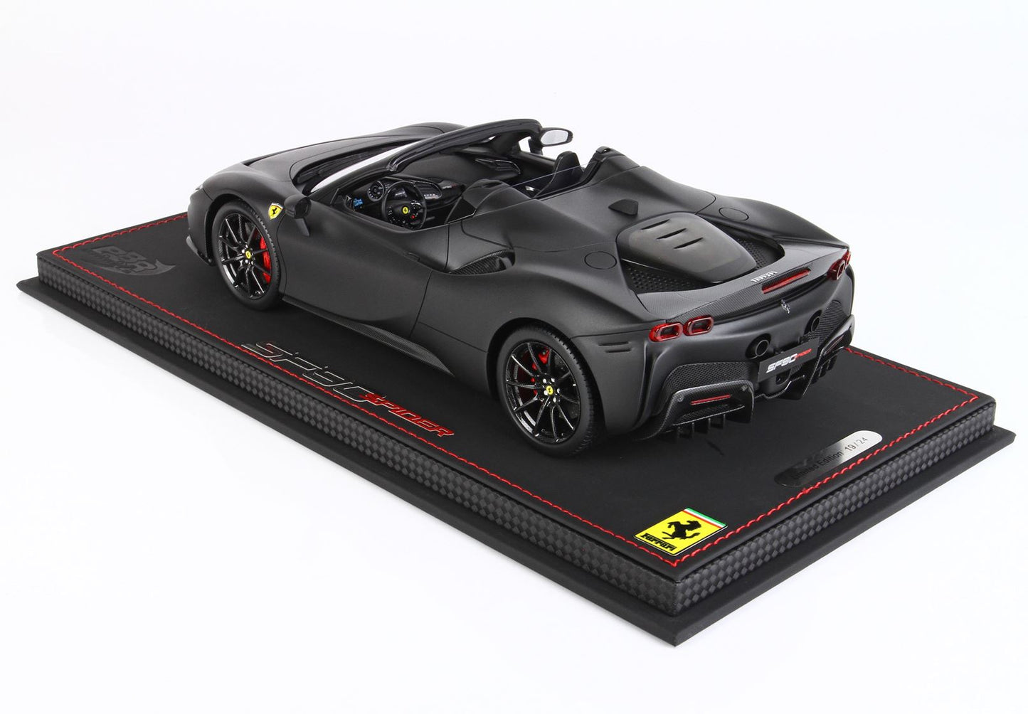 BBR 1/18 Ferrari SF90 Spider PACK FIORANO matt black- 24pcs limited