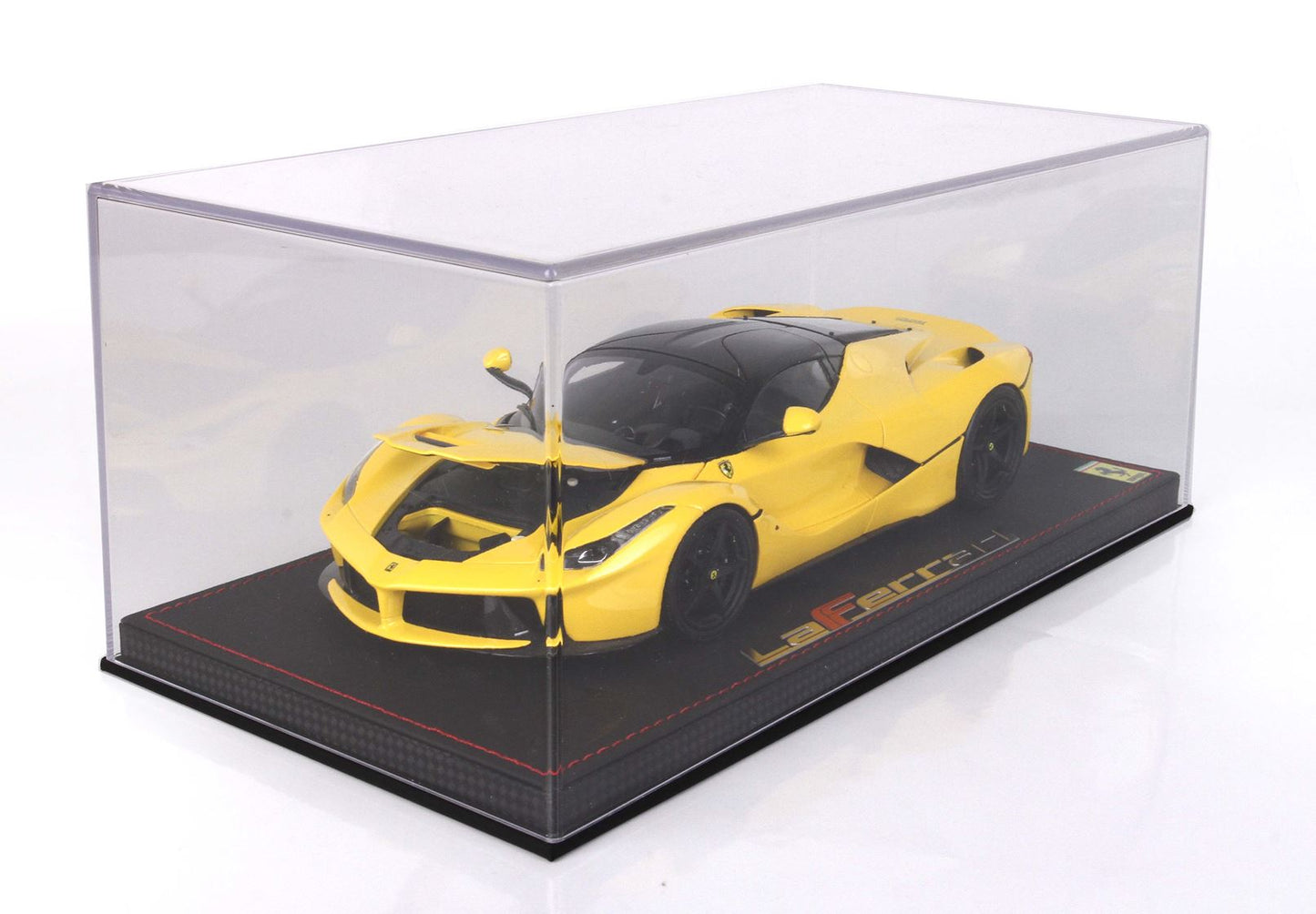 BBR 1/18 Ferrari LaFerrari DIE CAST Yellow Modena With Matt Black Wheels