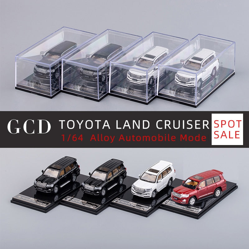 GCD 1/64 Toyota Land Cruiser LC200 Red/Gray Diecast Model Car
