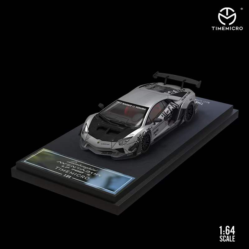 Preorder Time Micro 1:64 Lbwk Lamborghini Lp700 Lb2.0 Fighter Grey Model Car