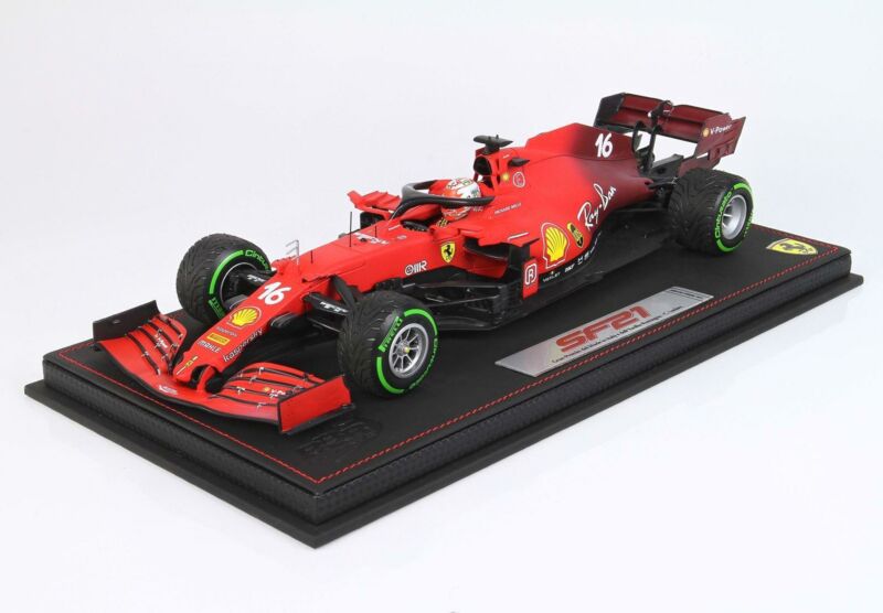 1/18 BBR Ferrari F1 Sf21 #16 4Th Emilia Romagna Italy Gp Leclerc BBR211816DIEV M