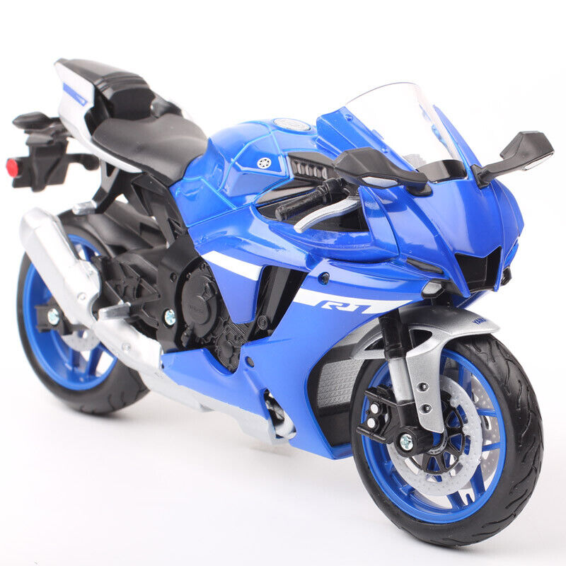 Maisto 1/12 Scale 2021 Yamaha YZF-R1 YZF R1 Diecast Motorcycle Model Bike Blue