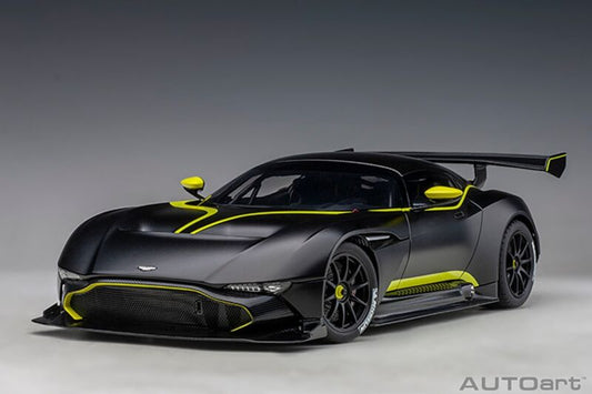1/18 AUTOart Aston Martin Vulcan Matte Black with Lime Green Stripes