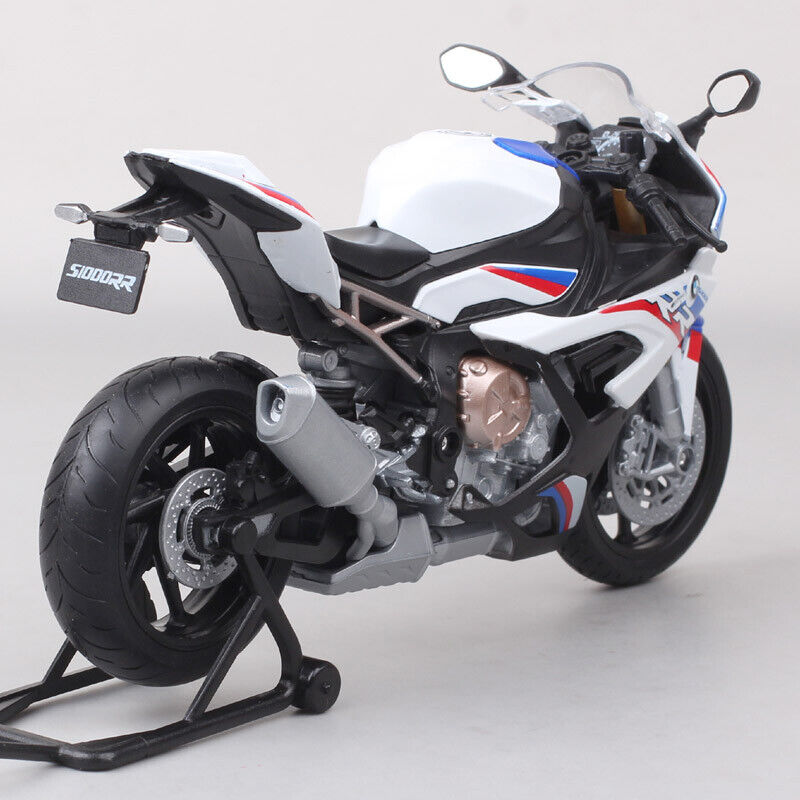 1/12 Welly 2021 BMW S1000RR Racing Diecast Motorcycle Bike Model White