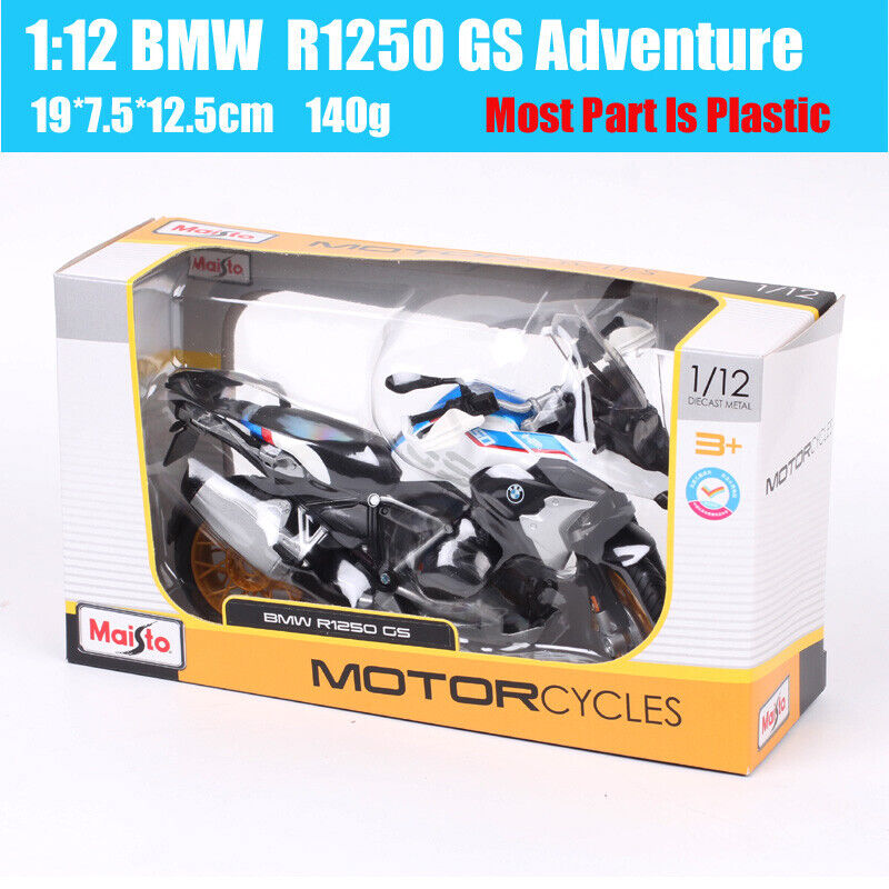 Maisto 1/12 Scale BMW R1250GS Adventure Bike Model Diecast Tour Motorcycle