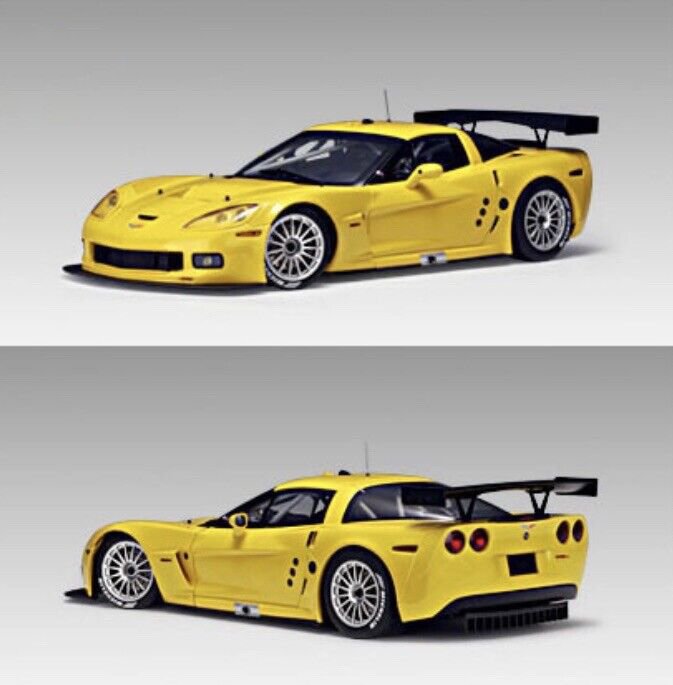 1/18 AUTOart CHEVROLET CORVETTE C6R PLAIN BODY YELLOW 80551