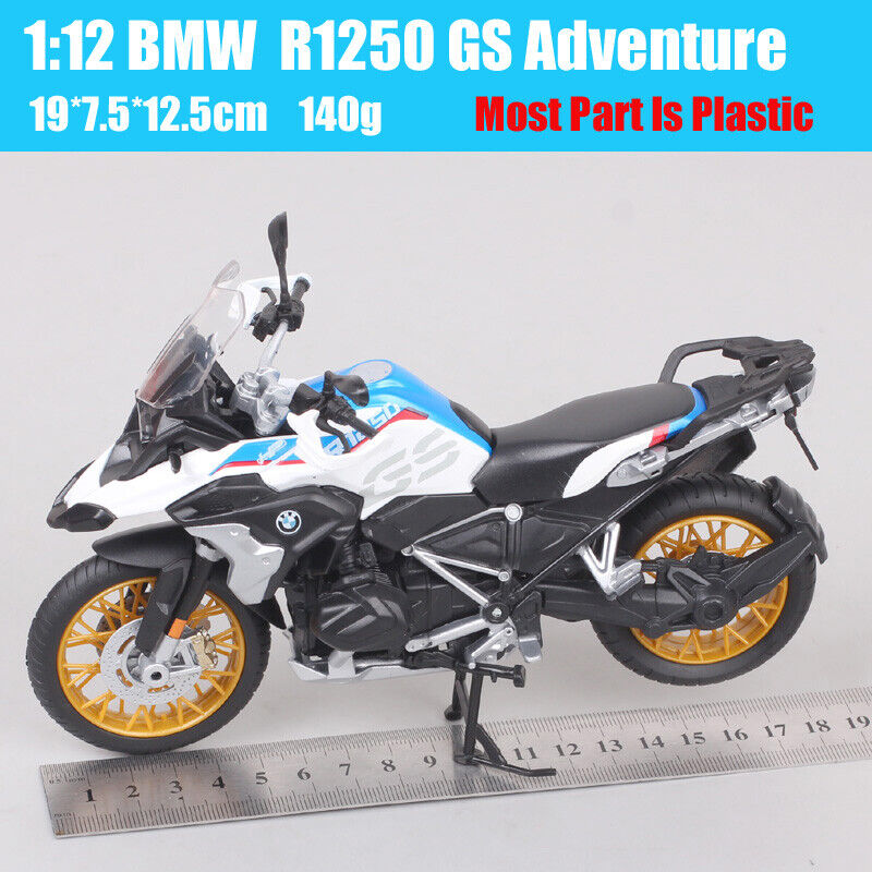 Maisto 1/12 Scale BMW R1250GS Adventure Bike Model Diecast Tour Motorcycle