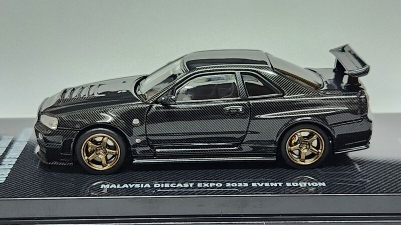 Inno64 1/64 Nissan Skyline GT-R R34 Z-Tune Full Carbon Malaysia Diecast Expo 2023