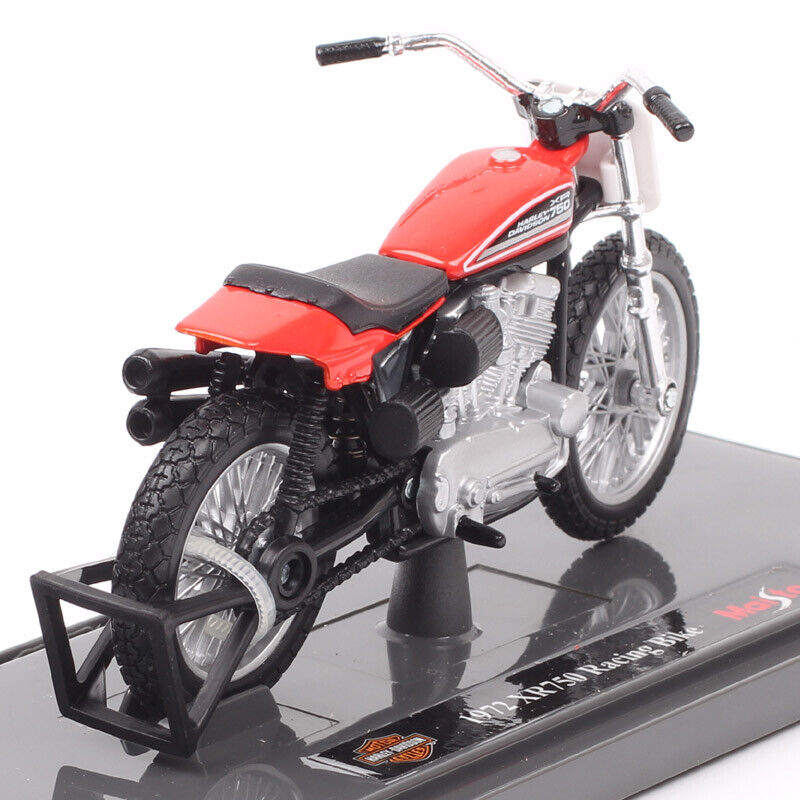 1/18 Maisto Mini 1972 Harley XR750 Flat Tracker Racing Bike #1 Model Motorcycle