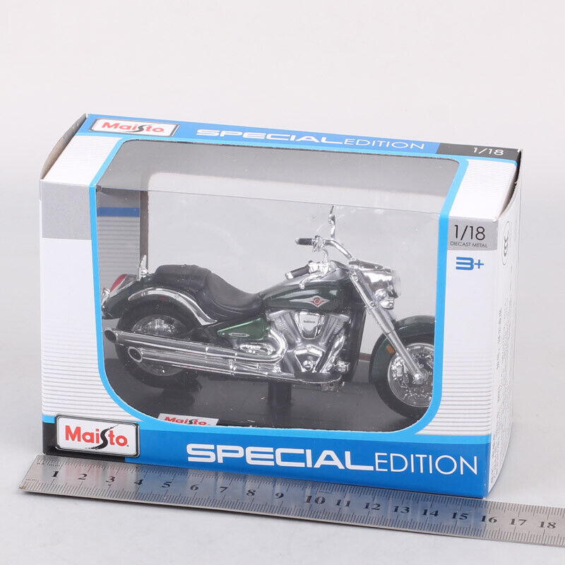 1/18 Maisto Kawasaki Vulcan 2000 Classic Cruiser Bike Diecast Motorcycle Model