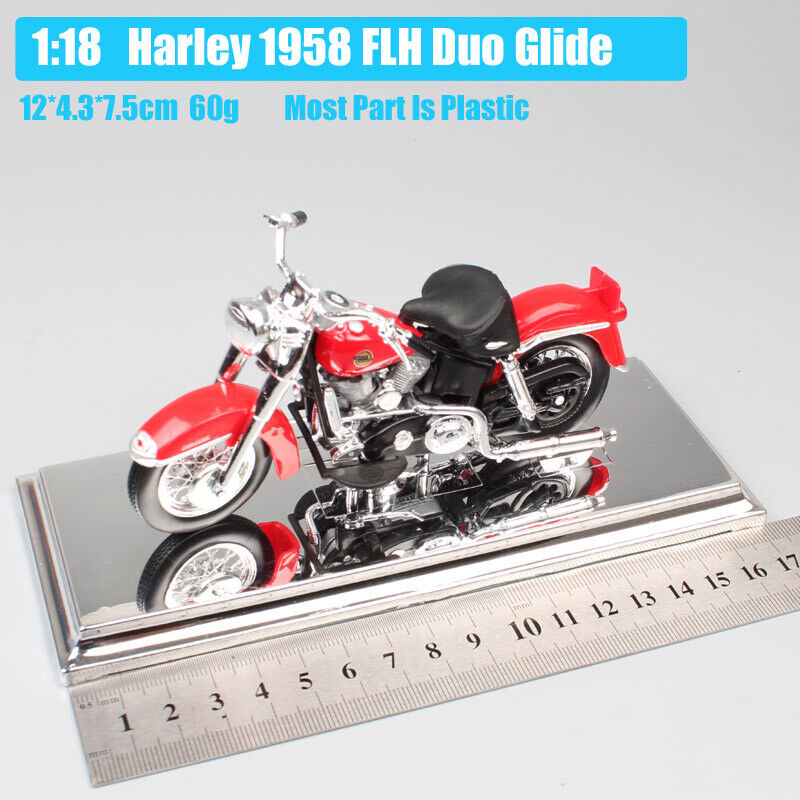 1/18 Maisto 1958 Harley FLH Duo Glide bike Panhead Diecast Model Motorcycle