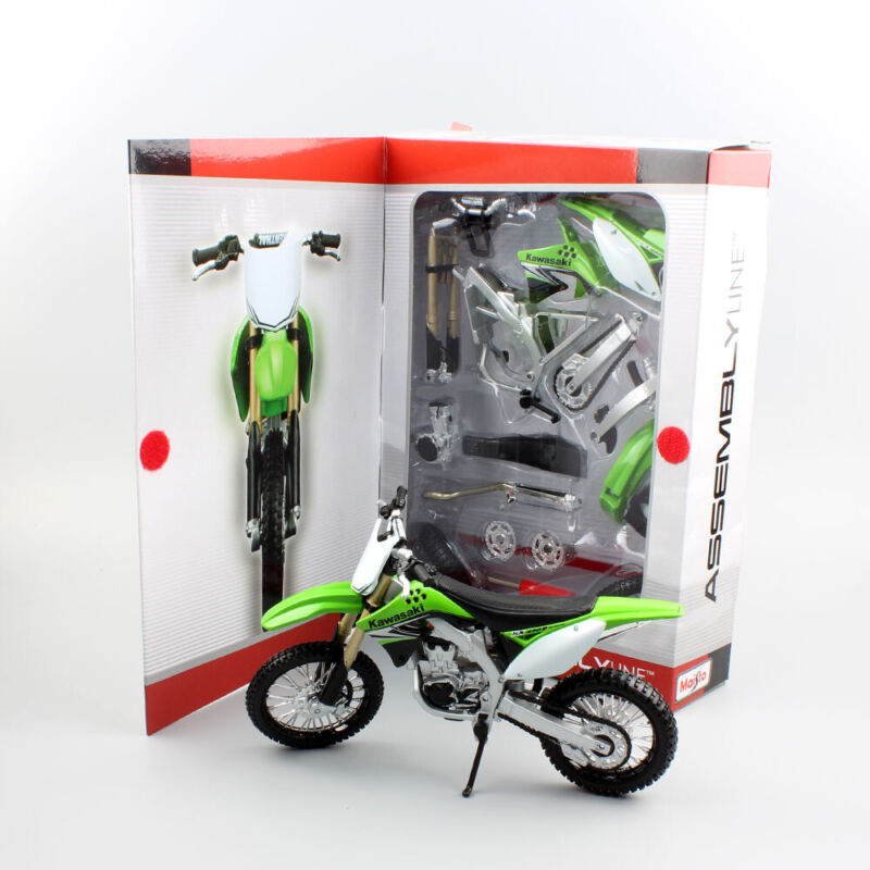 Maisto Assembly 1/12 Kawasaki KX450F dirt motocross Motorcycle model DIY bike