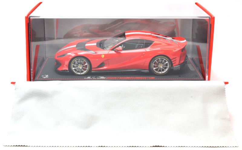 BBR 1/18 Models Rosso Corsa 2021 Ferrari 812 Competizione 1:18 Diecast Car P182071B1