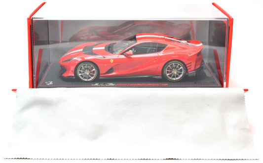 BBR 1/18 Models Rosso Corsa 2021 Ferrari 812 Competizione 1:18 Diecast Car P182071B1