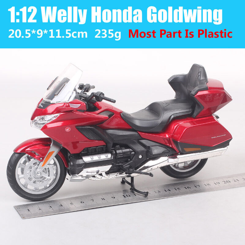 1/12 Welly Honda Gold Wing Touring Bike Sports Motorcycle Toy Models