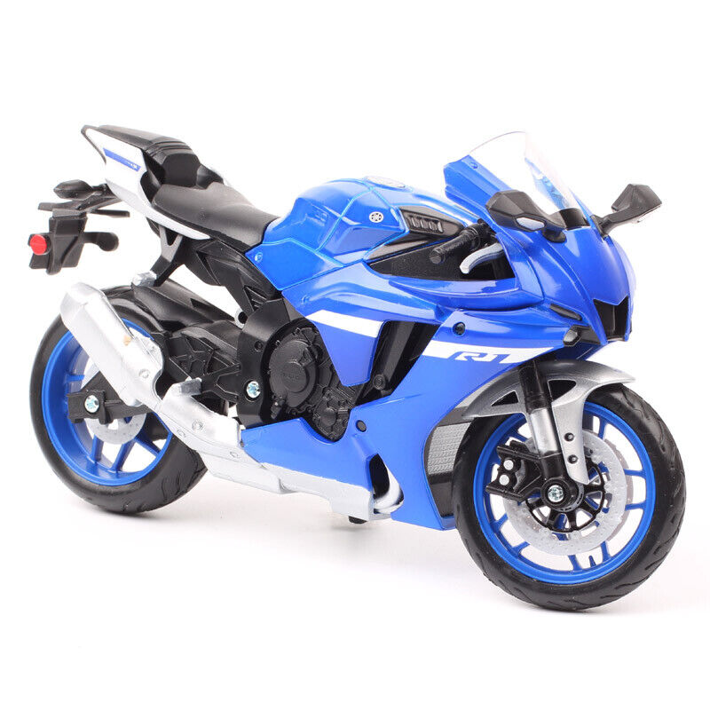 Maisto 1/12 Scale 2021 Yamaha YZF-R1 YZF R1 Diecast Motorcycle Model Bike Blue