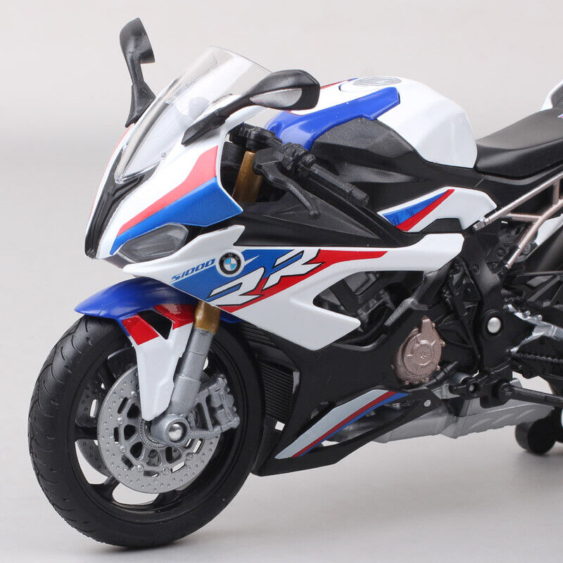 1/12 Welly 2021 BMW S1000RR Racing Diecast Motorcycle Bike Model White