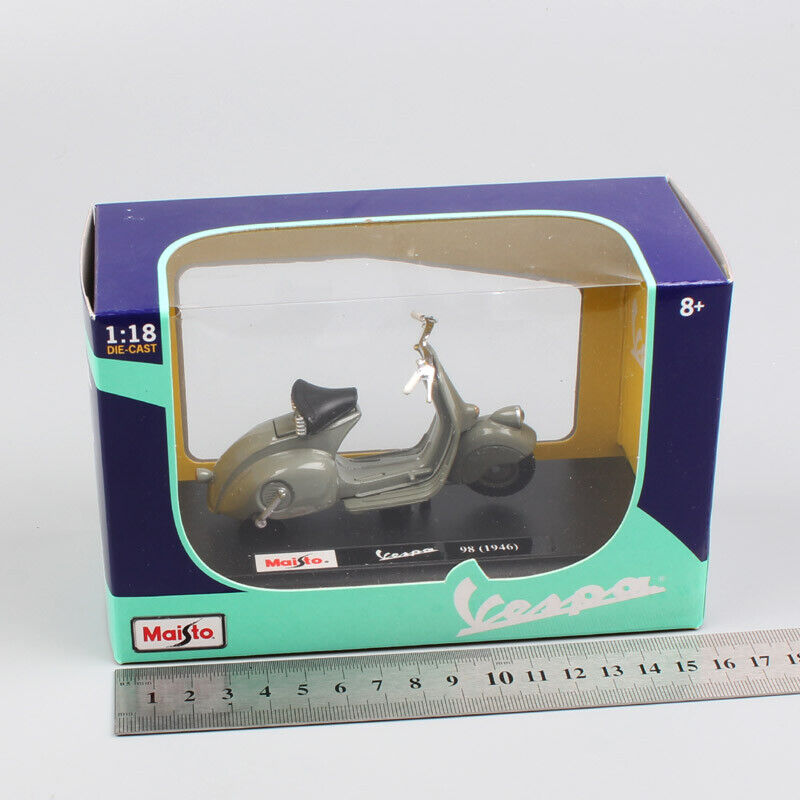 1/18 maisto Piaggio Vespa 98 1946 scooter motorcycle diecast model