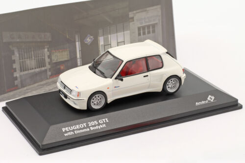 Peugeot 205 GTI dimma body kit built in 1991 white 1/43 Solido