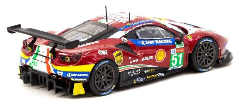 Tarmac Works HOBBY64 Ferrari 488 GTE - 2019 24hr Le Mans 1:64 Scale Diecast Car