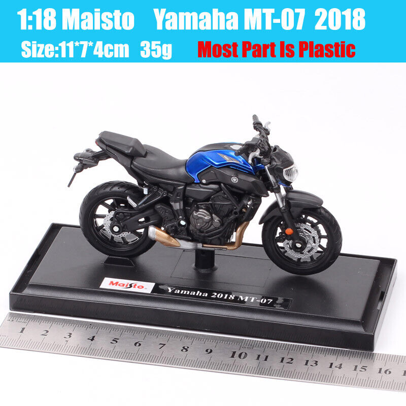 1:18 scale Maisto Yamaha MT-07 bike diecast motorcycle toy model 2018 Vehicles