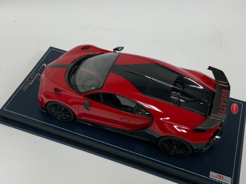 1/18 MR Collection Bugatti Chiron Pur Sport Italian Red Leather Base $852.95 ModelCarsHub