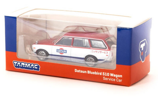 Tarmac Works GLOBAL64 Nissan Datsun Bluebird 510 Wagon Service Car 1:64 Diecast Car