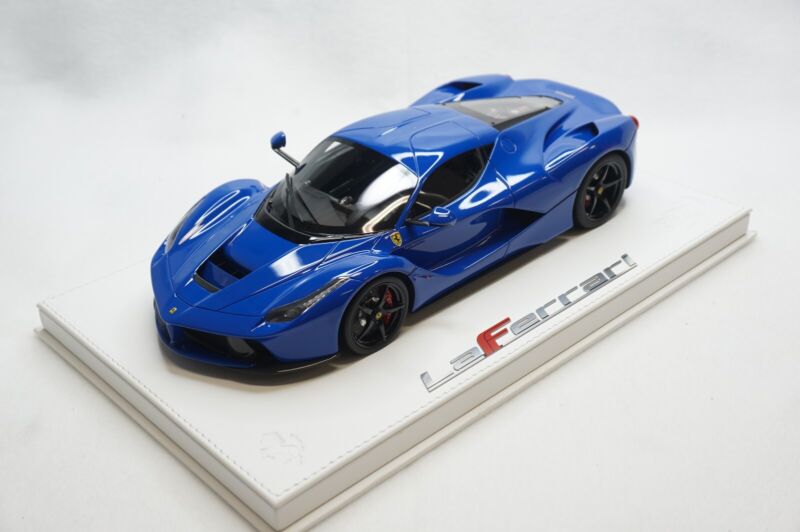 1/18 BBR FERRARI LAFERRARI AZZURRO DINO DELUXE WHITE LEATHER limited 10pcs