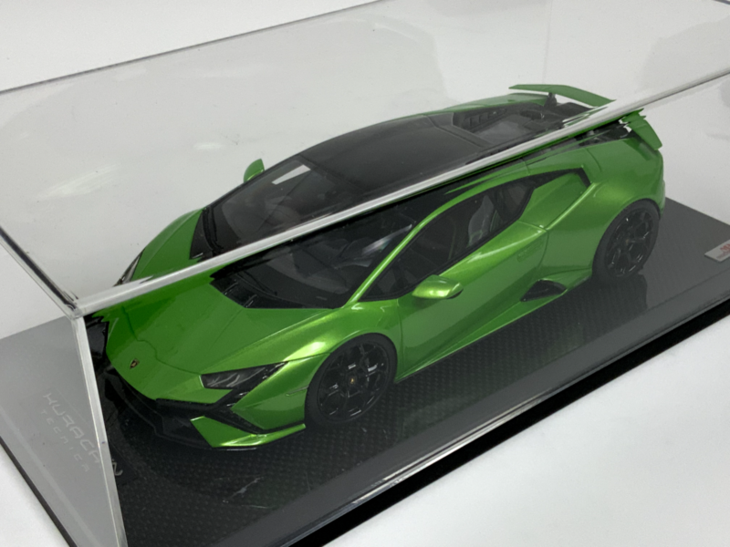 1/18 MR Collection Lamborghini Huracan Tecnica Green Lambo054B Carbon Base $929.95 ModelCarsHub