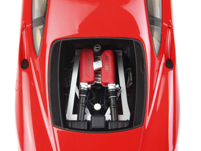 1999 FERRARI 360 MODENA ROSSO CORSA RED & DISPLAY CASE 1/18 MODEL BBR P18172 A