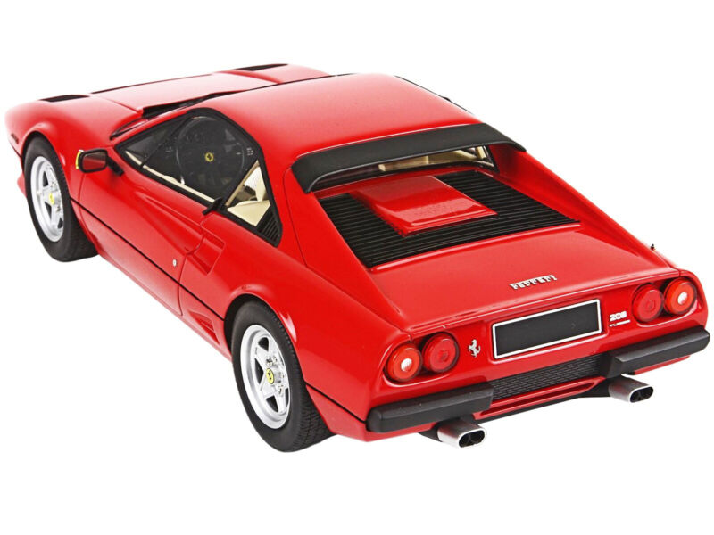 1982 FERRARI 208 GTB TURBO RED & DISPLAY CASE LTD ED 1/18 MODEL CAR BBR P18103