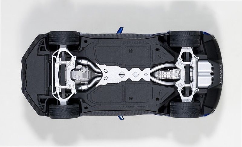 AUTOART CHEVROLET CORVETTE GRAND SPORT ADMIRAL BLUE/STRIPES 1:18*New! Last One!!