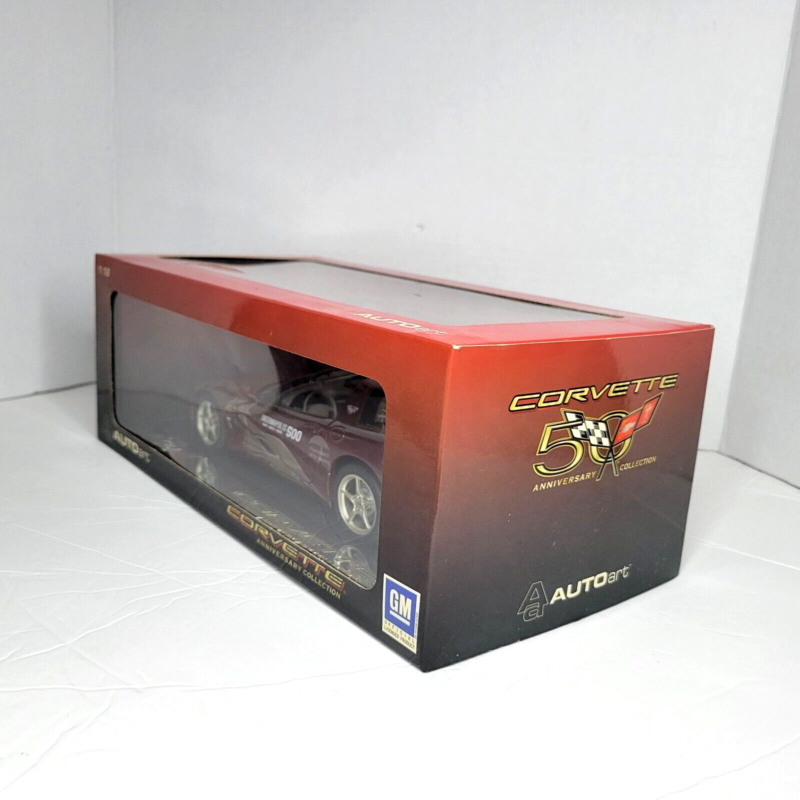 AUTOart 2002 Chevrolet Corvette Indy 500 Pace Car 50th Anniversary Ruby Red New