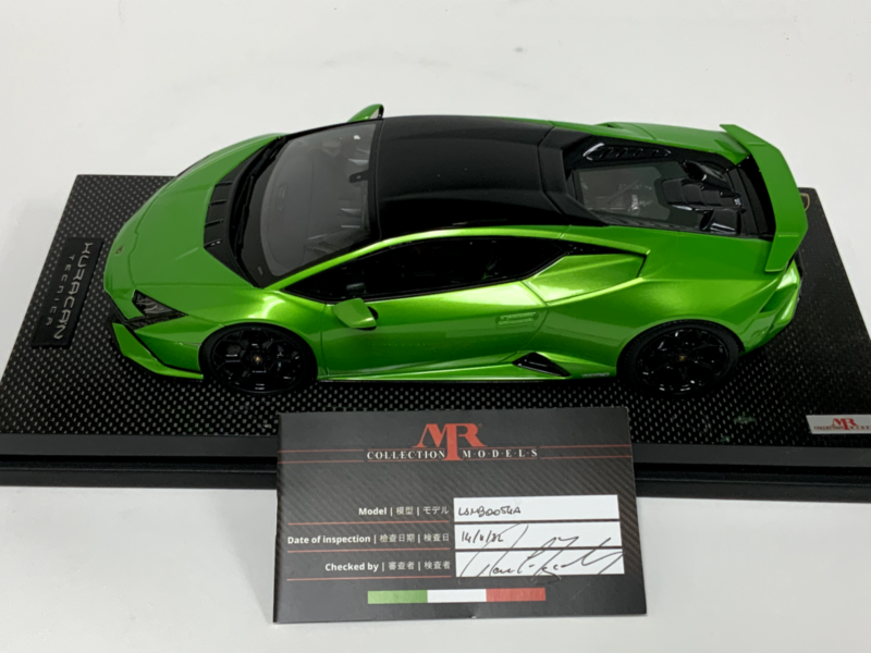 1/18 MR Collection Lamborghini Huracan Tecnica Green Lambo054B Carbon Base $929.95 ModelCarsHub