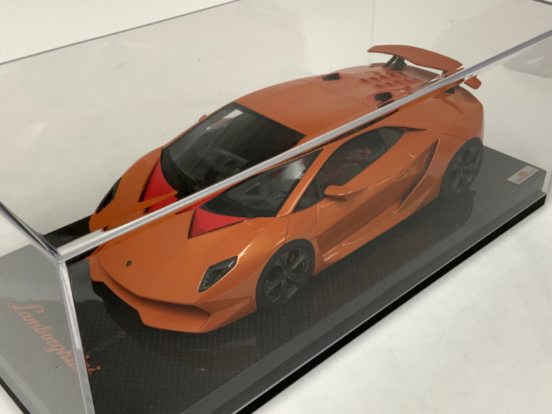 1/18 MR Collection Lamborghini Sesto Elemento in Orange on Carbon Base IN STOCK $929.95 ModelCarsHub