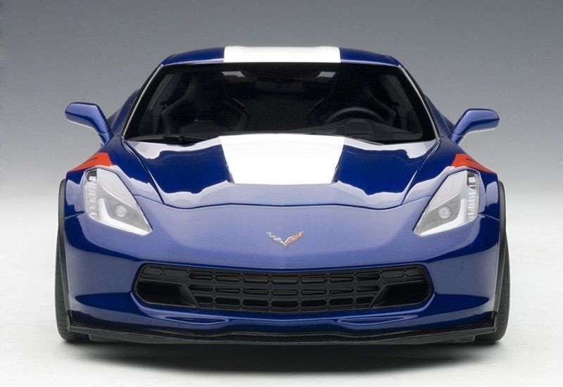 AUTOART CHEVROLET CORVETTE GRAND SPORT ADMIRAL BLUE/STRIPES 1:18*New! Last One!!