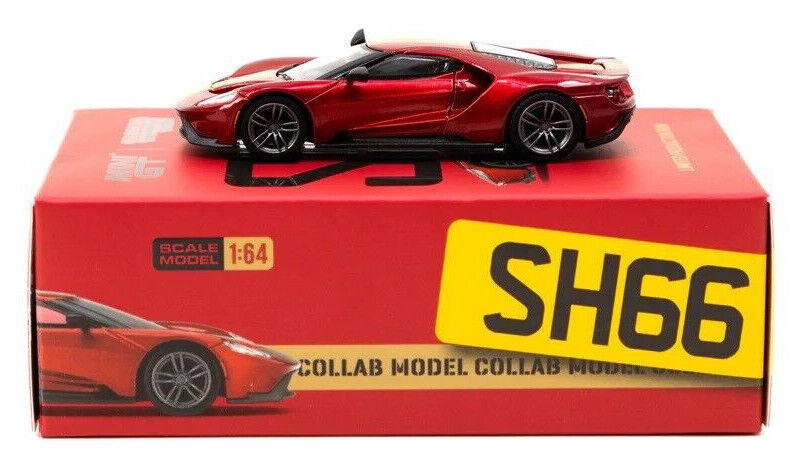 Mini GT x Tarmac Works COLLAB64 Liquid Red Ford GT Shmee150 1:64 Diecast Car
