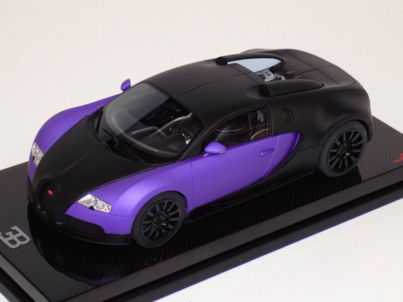 1/18 MR Collection Bugatti Veyron 16.4 Black and Purple on Carbon Fiber Base $929.95 ModelCarsHub