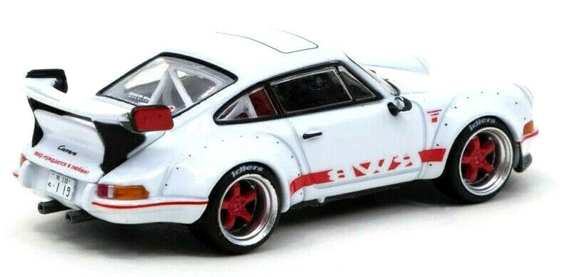 Tarmac Works HOBBY64 White Porsche RWB 964 Backdate 1:64 Scale Diecast Car