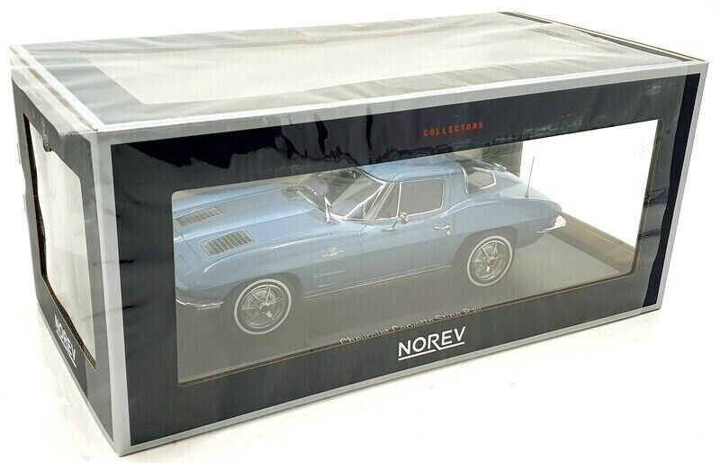CHEVROLET CORVETTE Sting Ray 1963 Light Blue metallic - 1/18 - NOREV