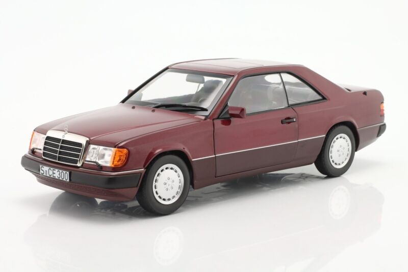 MERCEDES-BENZ 300 CE-24 COUPE (C124) 1988-1992 Almadine Red - 1/18 - NOREV