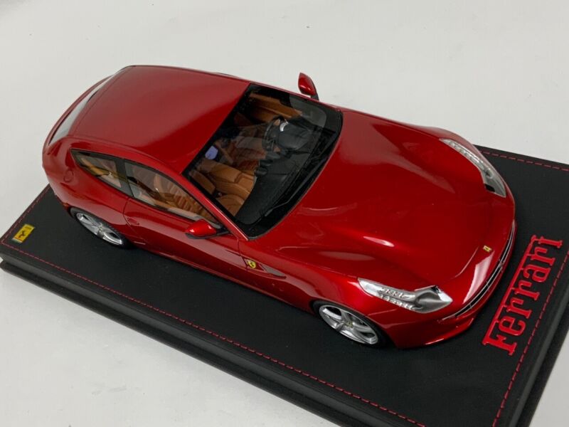 1/18 MR Collection Ferrari FF in Metallic Red on Leather Base RK019 $929.95 ModelCarsHub