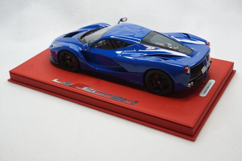 1/18 BBR FERRARI LAFERRARI AZZURRO DINO DELUXE RED LEATHER limited 10pcs